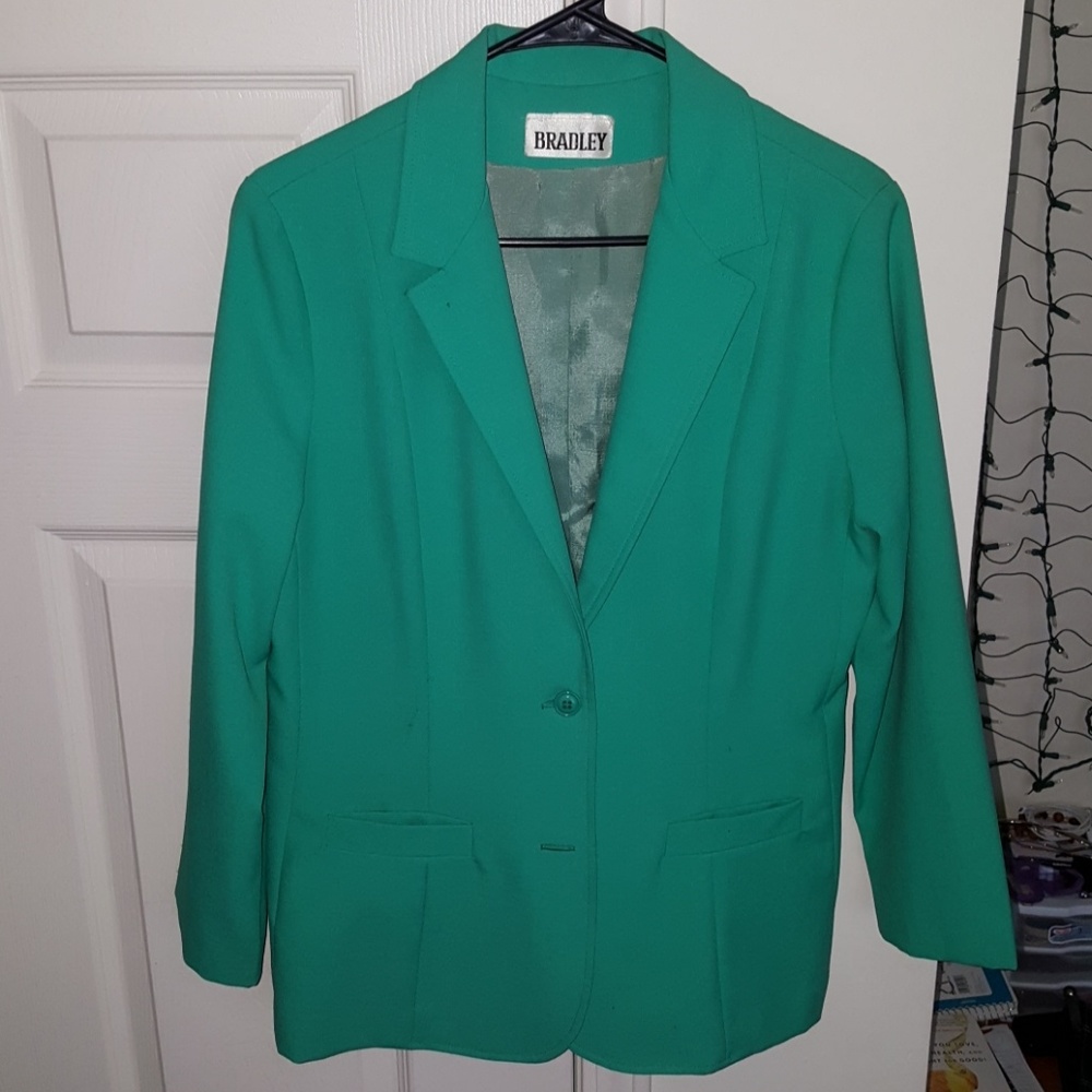 Bradley Blazer Jacket Turquoise - Long Sleeve